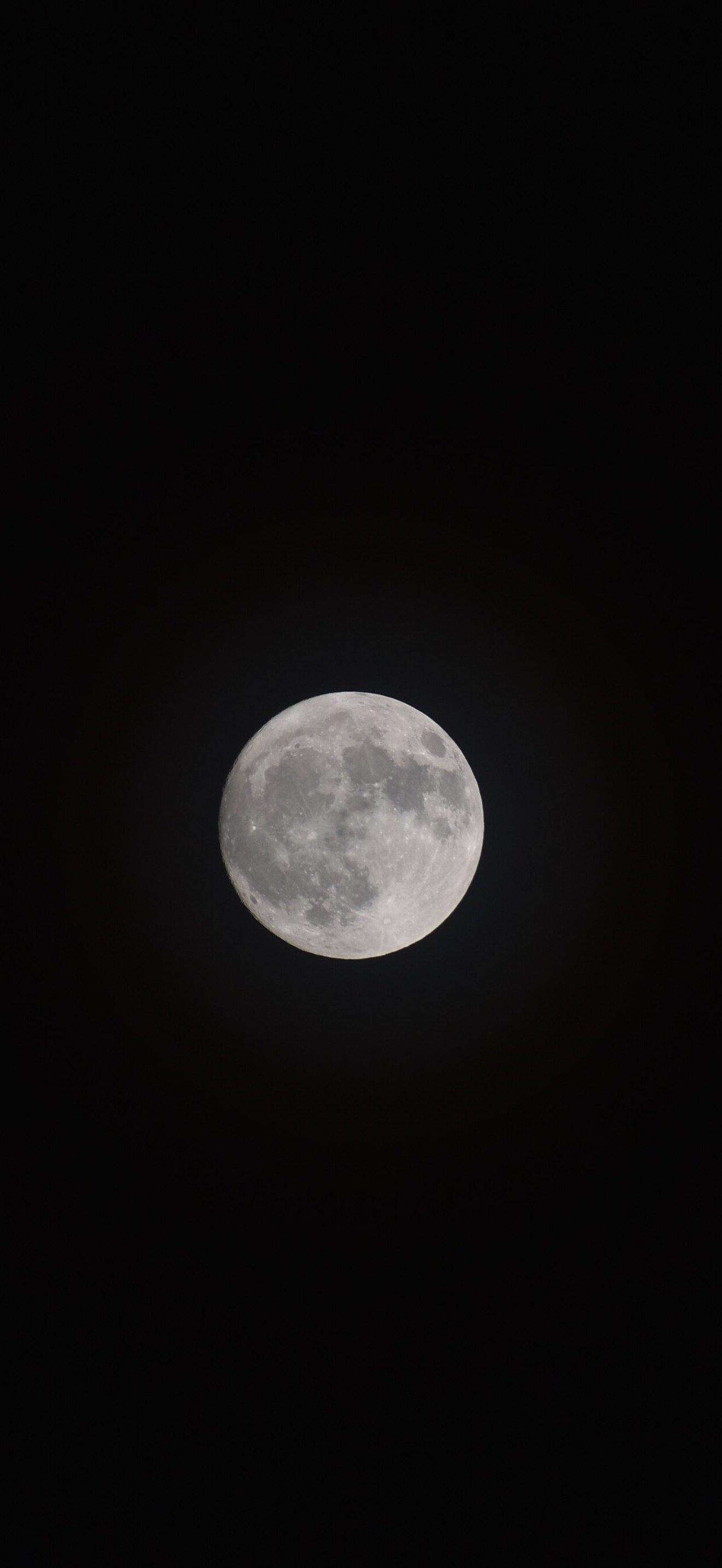 Sun and moon 2 - Full moon in the night sky