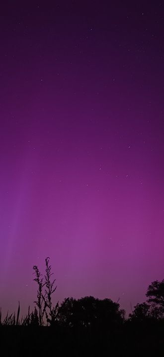 Aurora as seen from Erlangen, Germany (49°N)