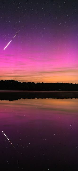 Zorza polarna i perseid
