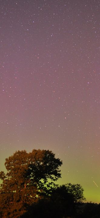 Aurora borealis from southeastern New York State