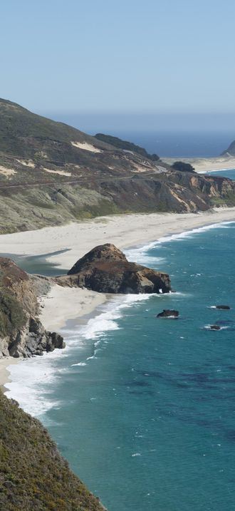 Views from Pacific Coast Highway, Scenic State Route 1, a major north-south state highway