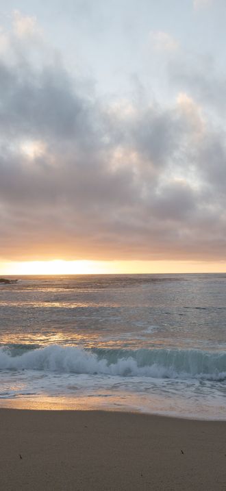Pacific Coast sunset at Monterey, California