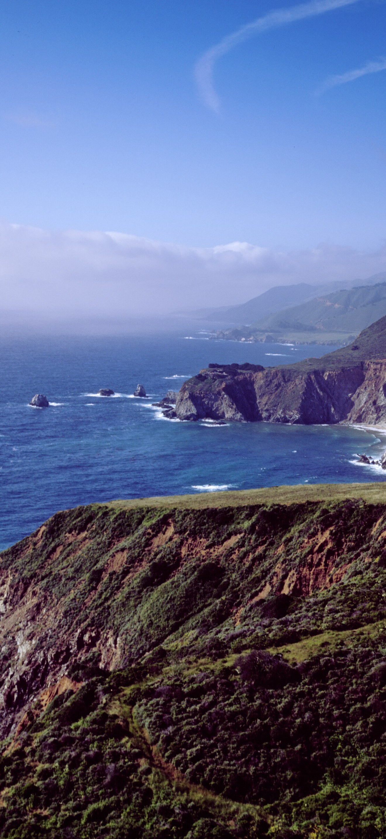 Pacific Ocean and rocky California coast