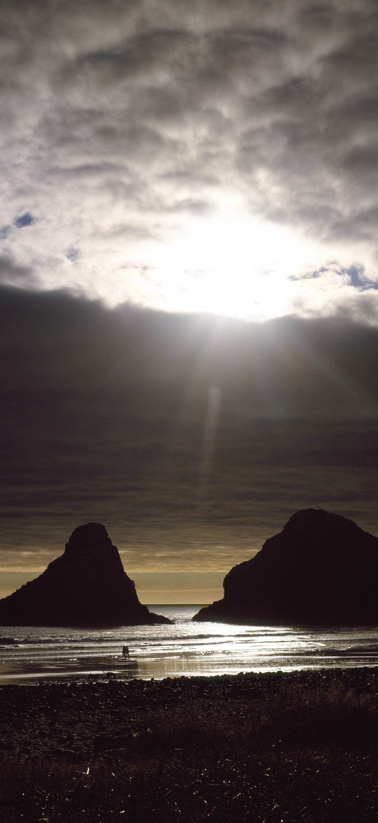 Sunset on the rocky Oregon coast
