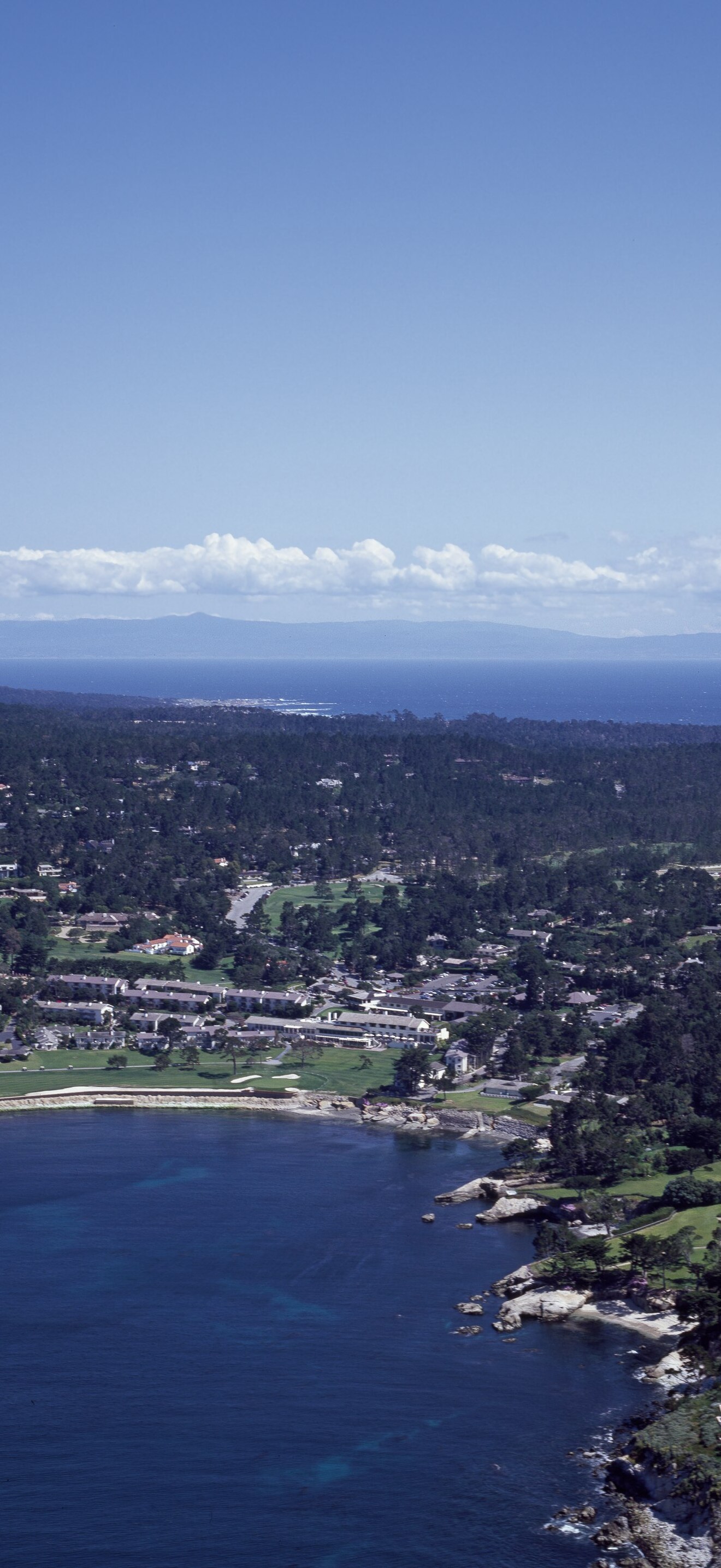 Aerial view of the central California coast
