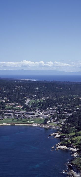 Aerial view of the central California coast
