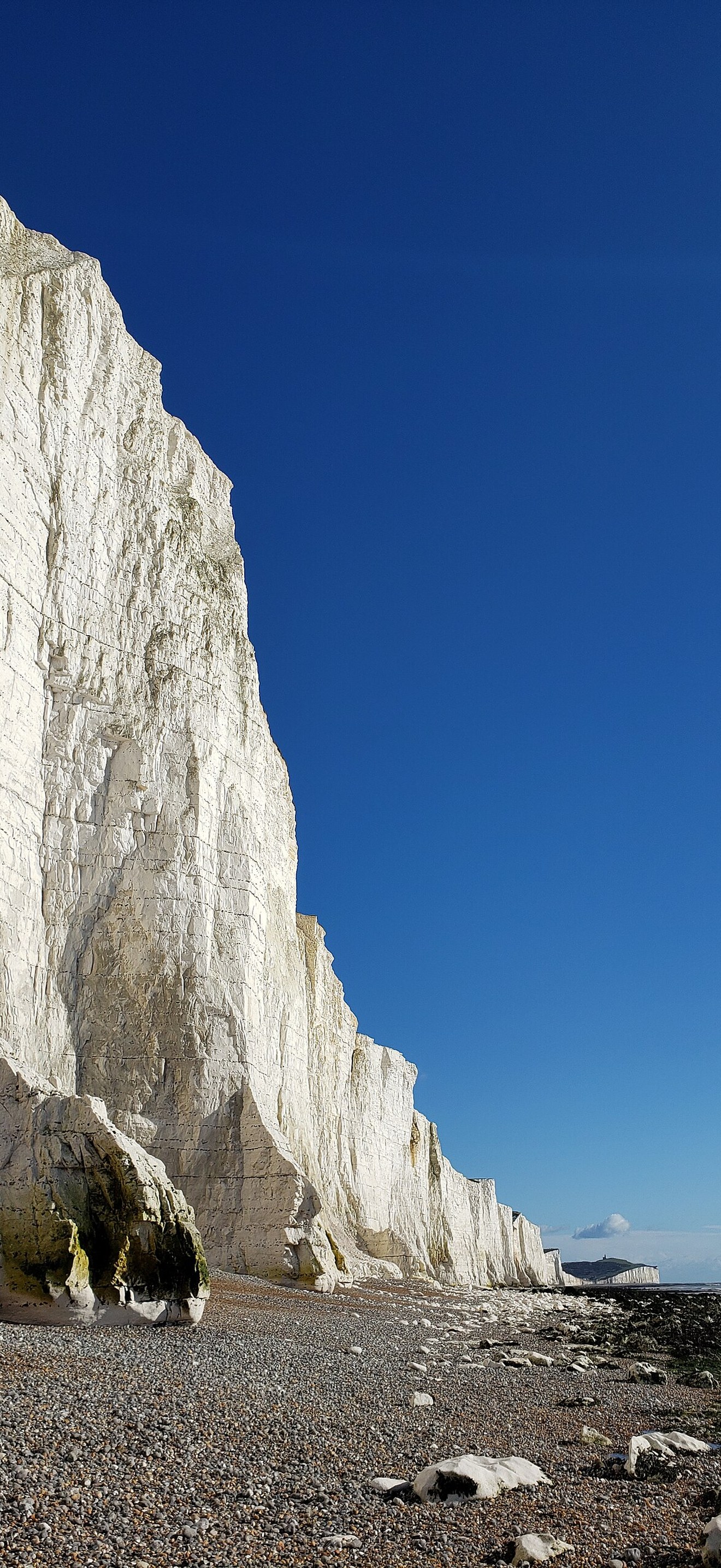 Seven Sisters white cliffs view from bottom