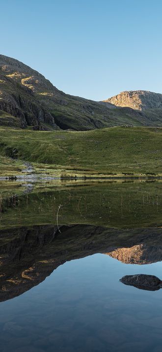 Styhead Tarn Great End Broad Crag Lake District