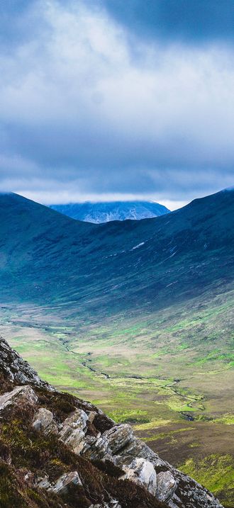 Long mountain valley