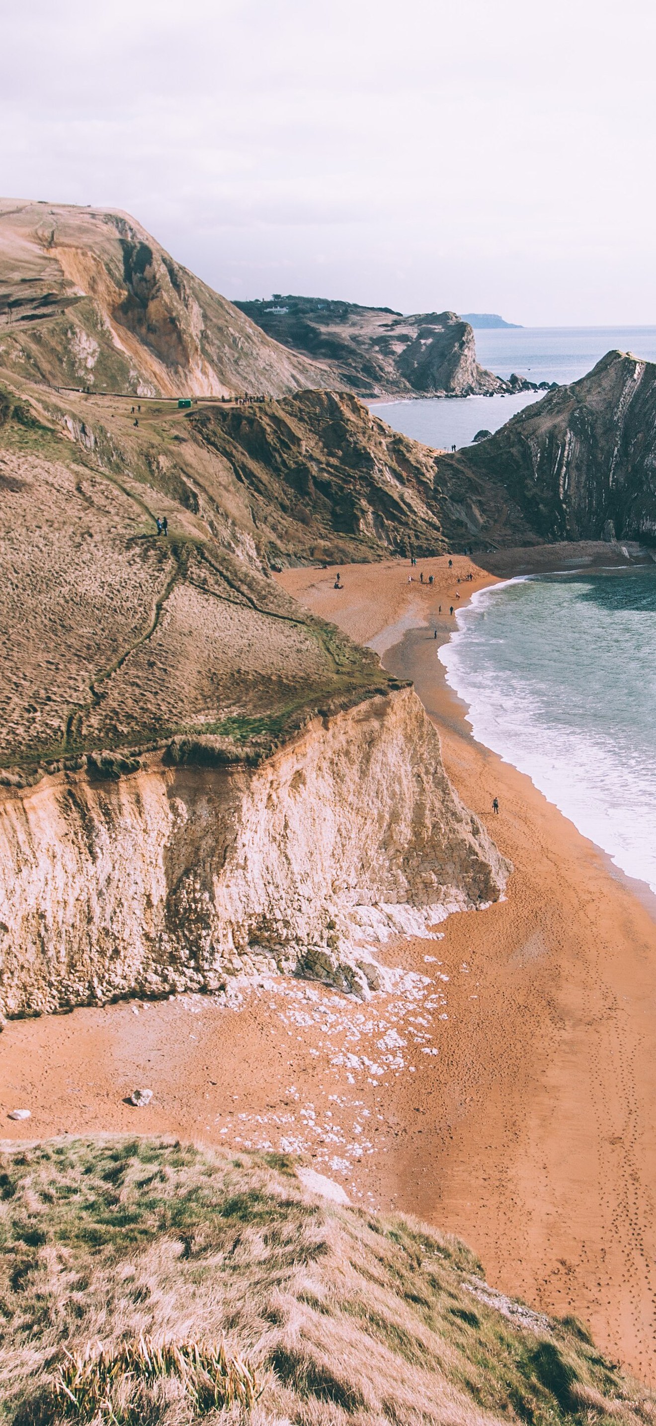 Coastline drone view
