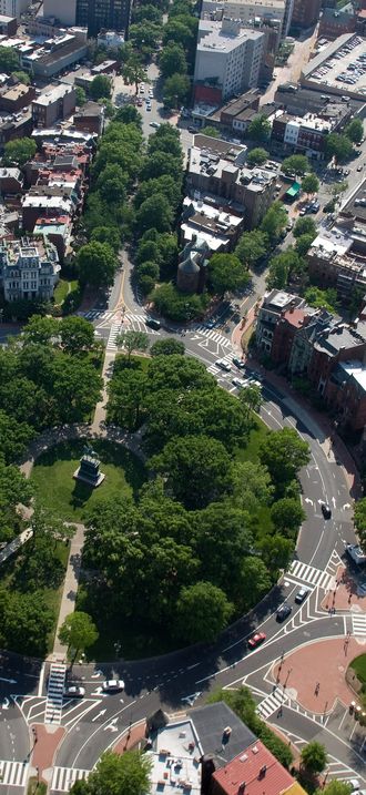 Aerial view of Logan Circle (cropped)
