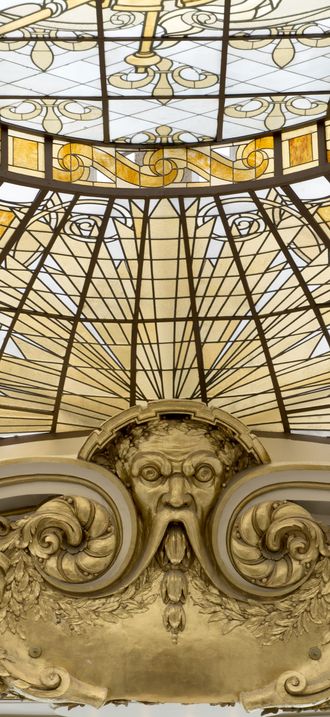 Stain glass in Neiman Marcus store, San Francisco, California