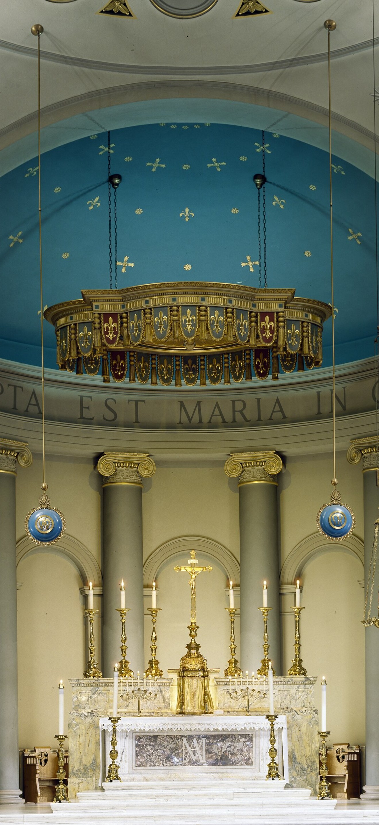Interior of the Baltimore Basilica, Baltimore, Maryland