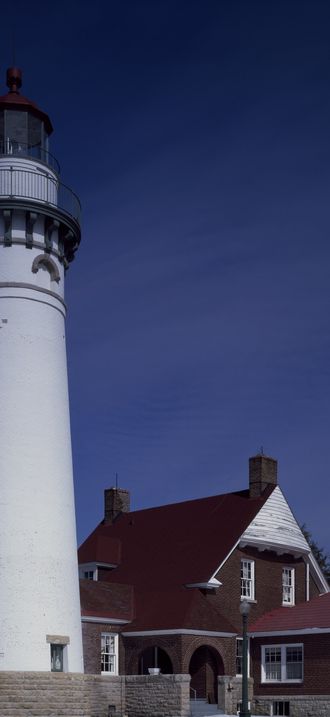 Seul Choix Point Lighthouse on Michigan's upper peninsula helps guide boaters through the