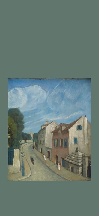 Paysage avec maisons