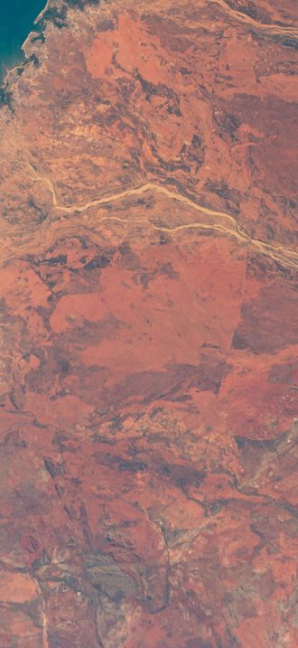 The hot desert coast of Western Australia's Pilbara region