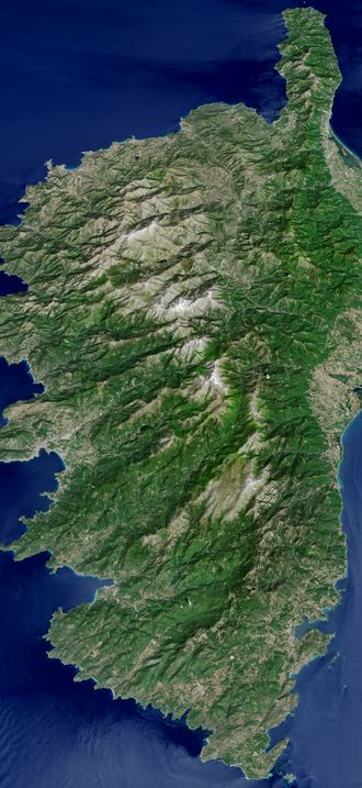 The Mountainous Spine of Corsica
