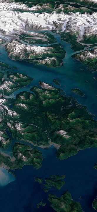 Landsat GlacierBay 01aug99