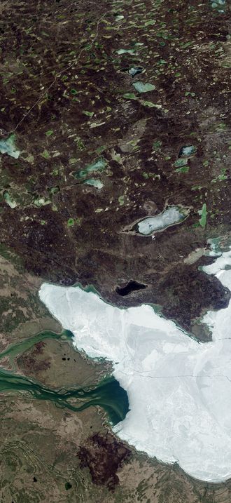 Great Slave Lake, Landsat 8 2015