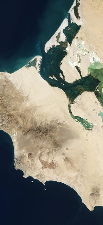 El Vizcaíno Biosphere Reserve Landsat picture big