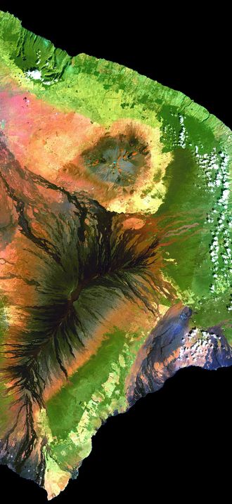 Island of Hawai'i - Landsat mosaic