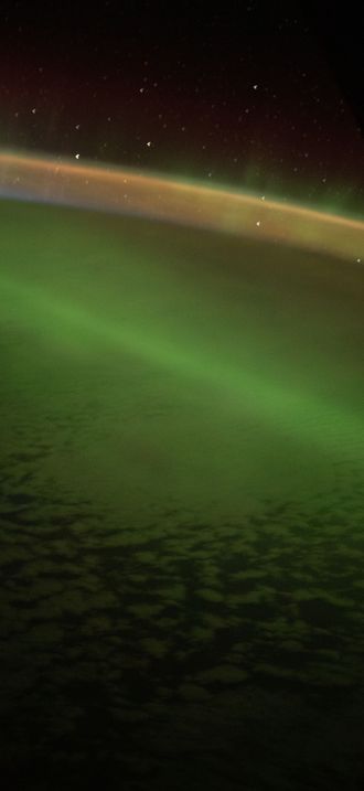View of aurora taken during Expedition 65 increment
