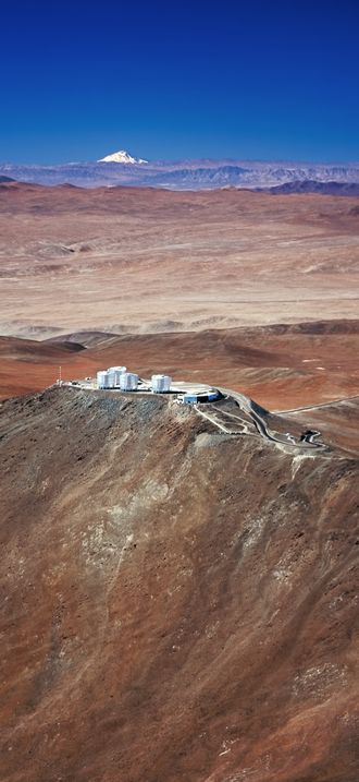 Paranal Observatory and the volcano Llullaillaco*
