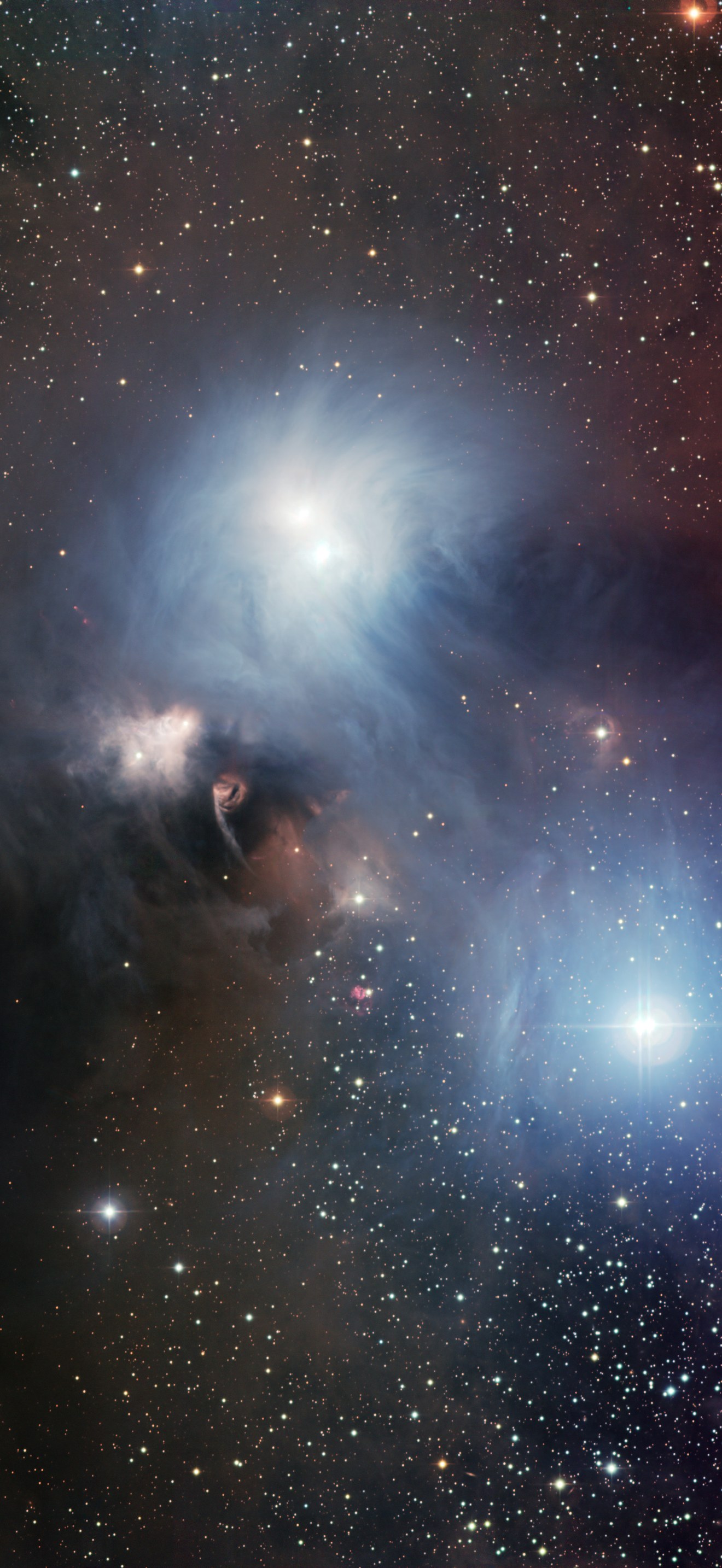The R Coronae Australis region imaged with the Wide Field Imager at La Silla*