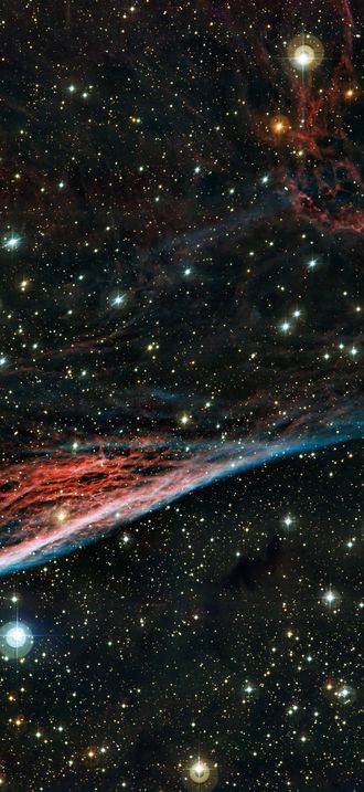 The Pencil Nebula, a strangely shaped leftover from a vast explosion