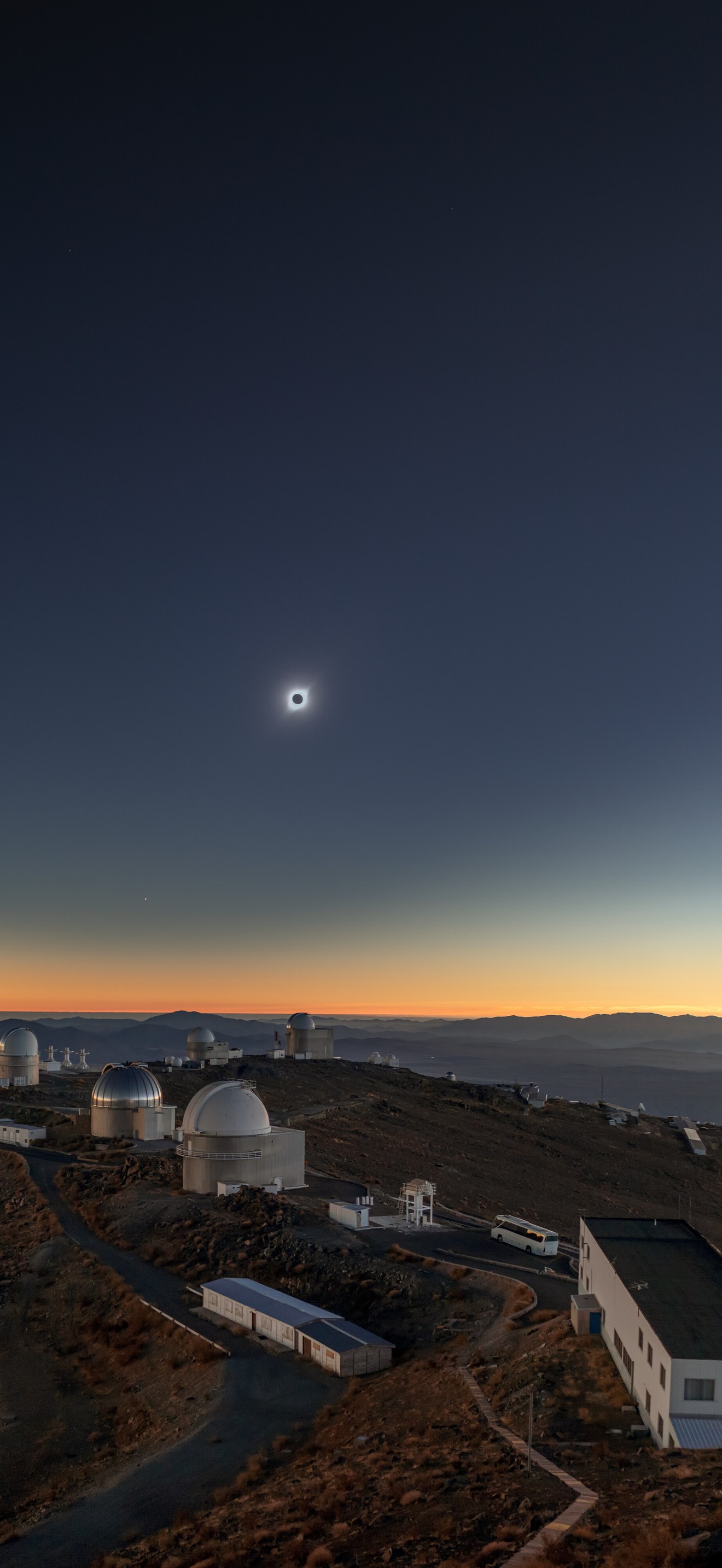 Memory of the Solar Eclipse Above La Silla