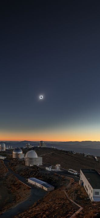 Memory of the Solar Eclipse Above La Silla