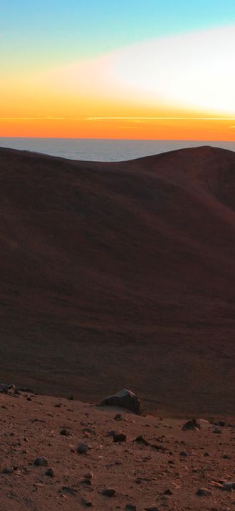 Golden hour at Paranal