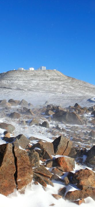 A dusting of snow in the Atacama Desert