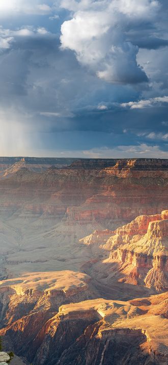 Rain over Grand Canyon