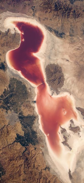 ISS-49 Lake Urmia, northwestern Iran