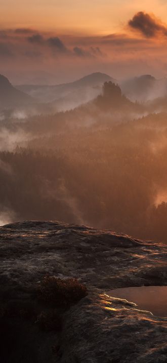 Sunrise at Saxon Switzerland