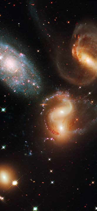 Galactic wreckage in Stephan's Quintet