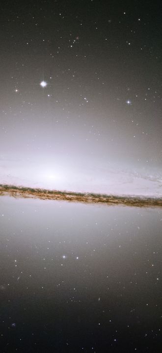 Hubble mosaic of the majestic Sombrero Galaxy