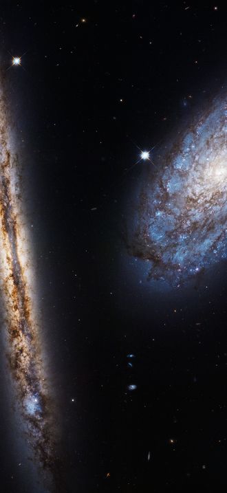 A close galactic pair