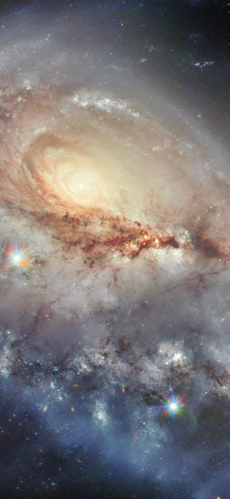 Snapshot of a peculiar spiral