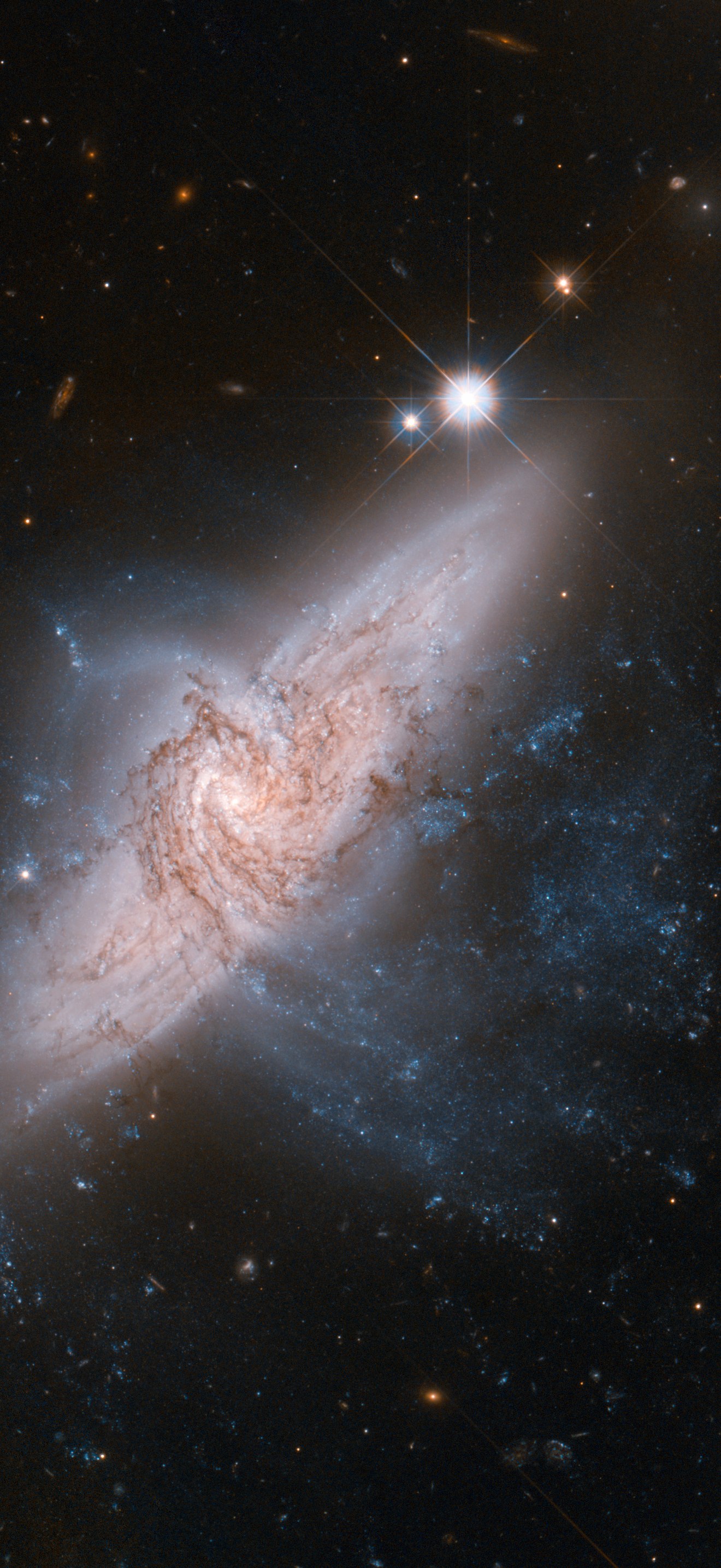 Hubble view of NGC 3314