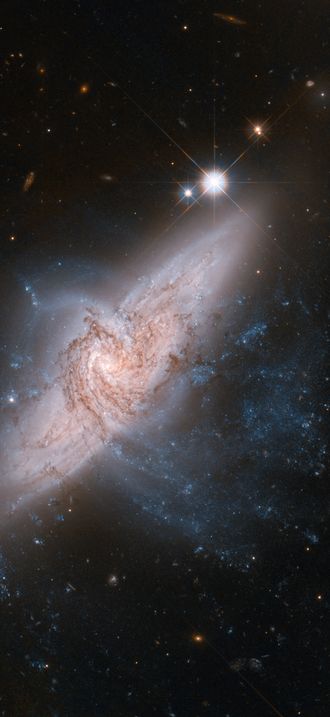 Hubble view of NGC 3314