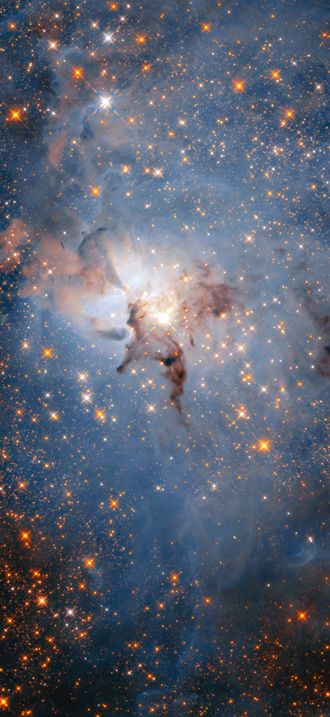 Infrared view of the Lagoon Nebula