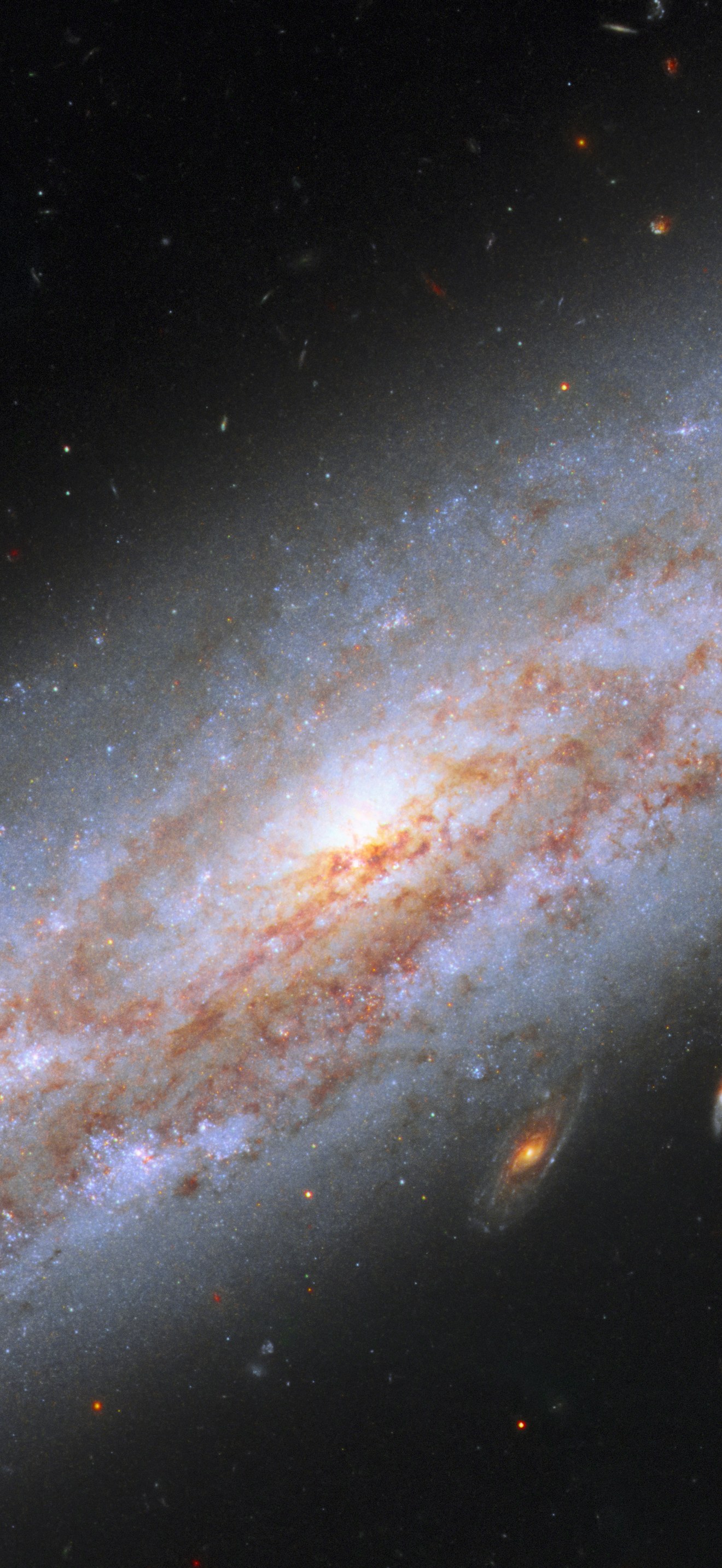 Galaxy full of cosmic lighthouses