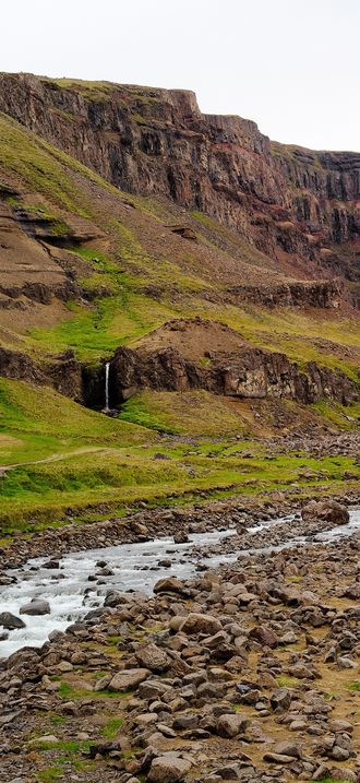Icelandic Plateau Waterfall