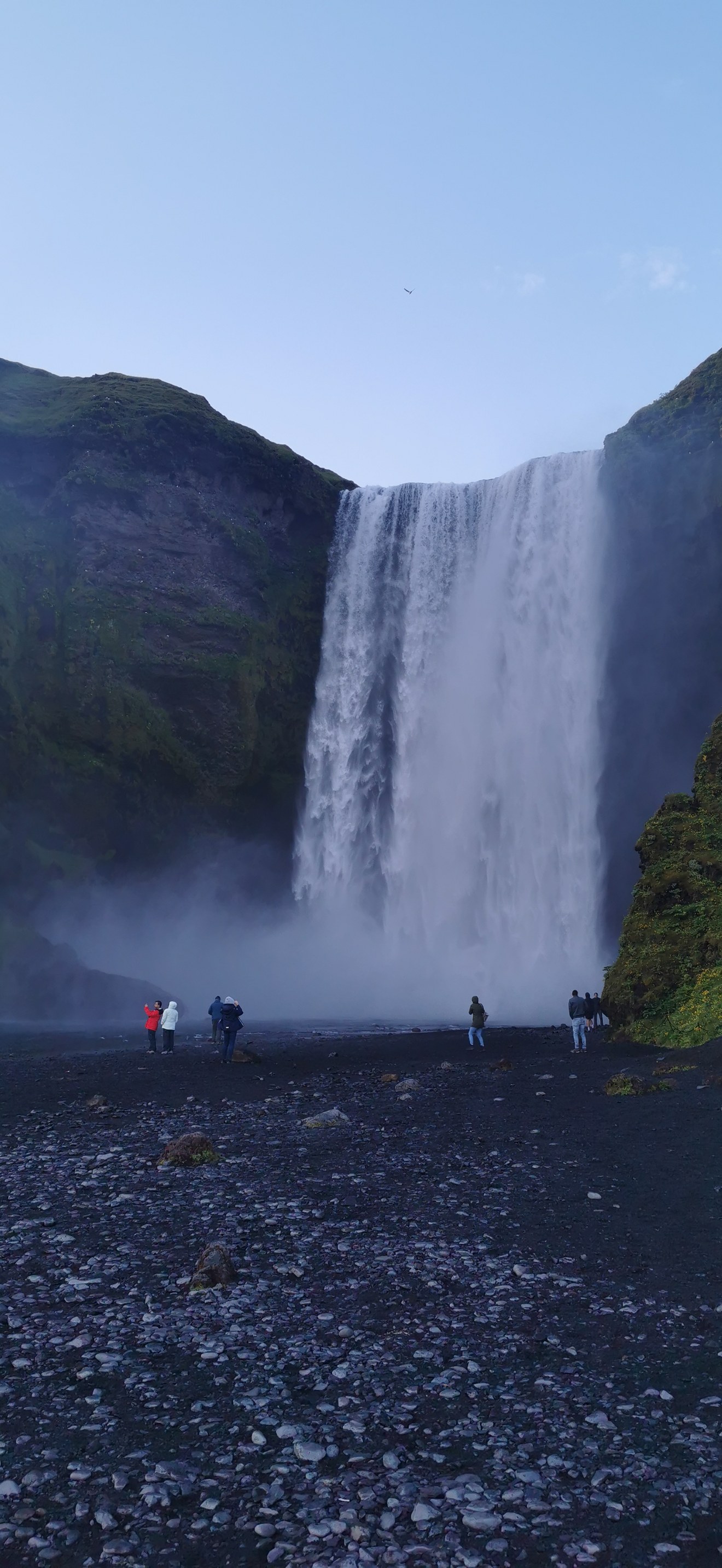 Skógafoss waterfall premises