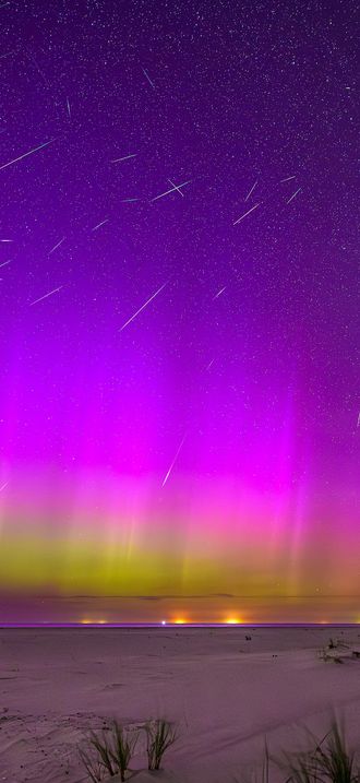 Aurora and perseids