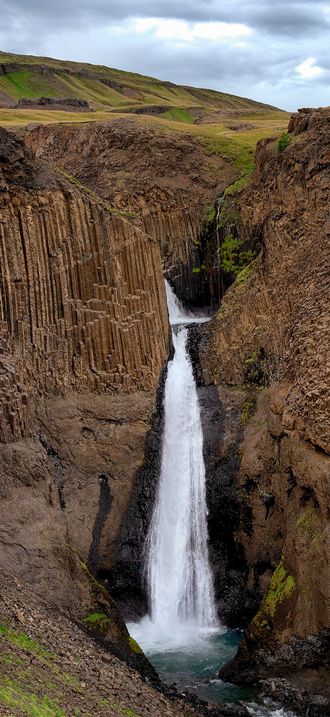 Litlanesfoss Waterfall, Iceland