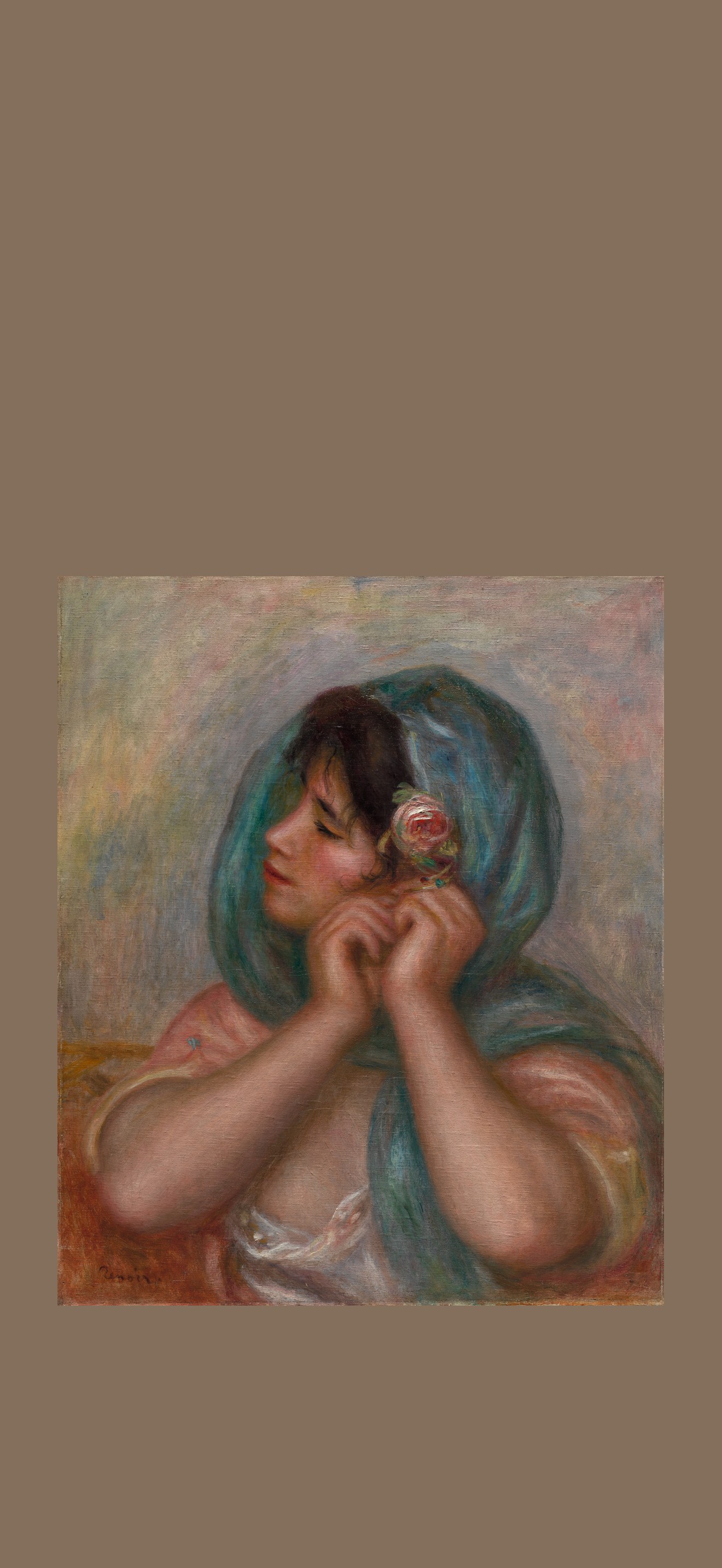 Young Woman Arranging Her Earring