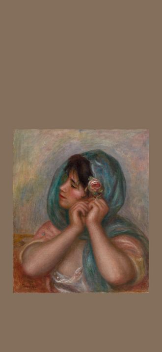 Young Woman Arranging Her Earring